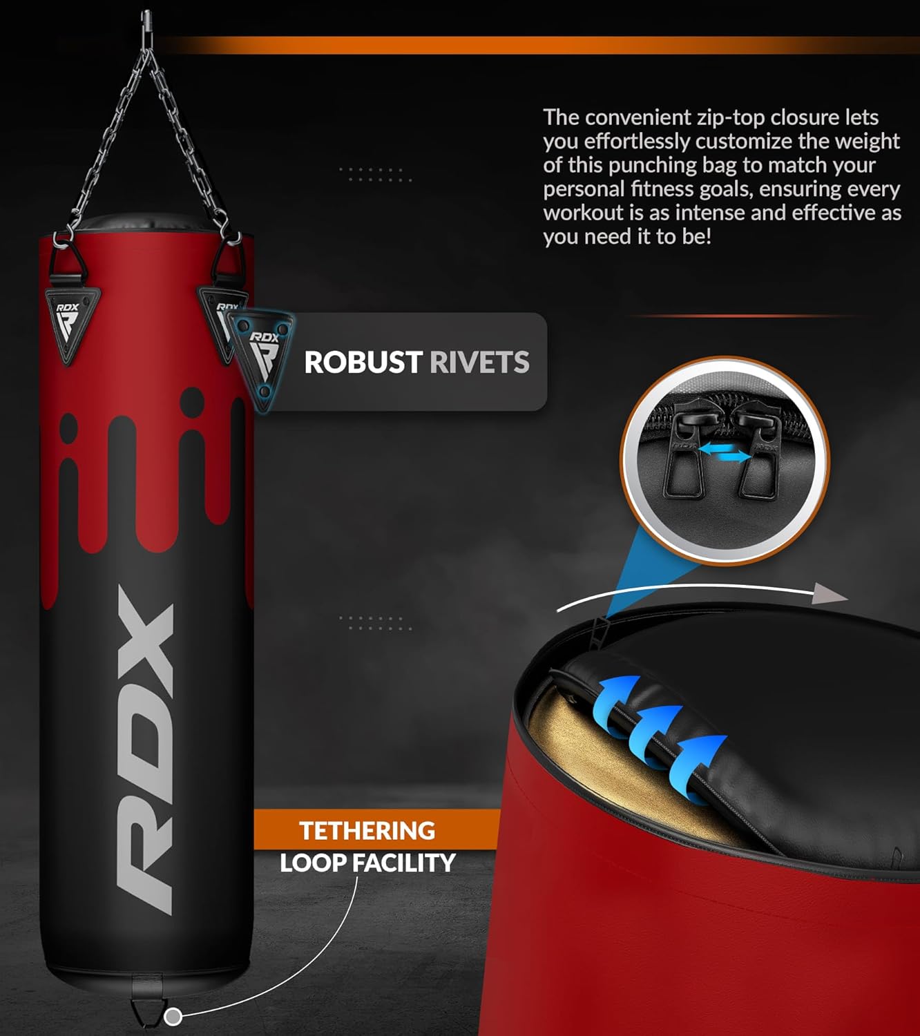 RDX Punching Bag Set with Gloves, Mitts and Hanging Brazil Ubuy