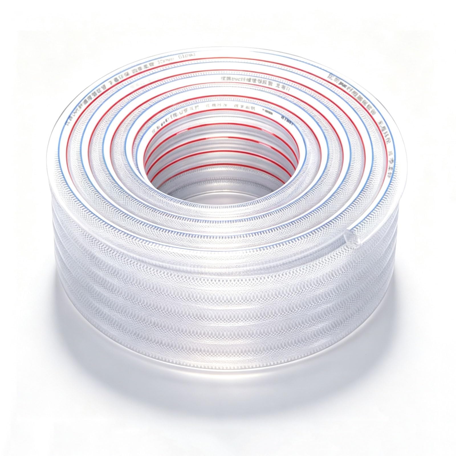 Manguera Trenzada De PVC Transparente 1-10M, Tubos De Agua Reforzados, 38 Mm ID X 5 Mm,10m
