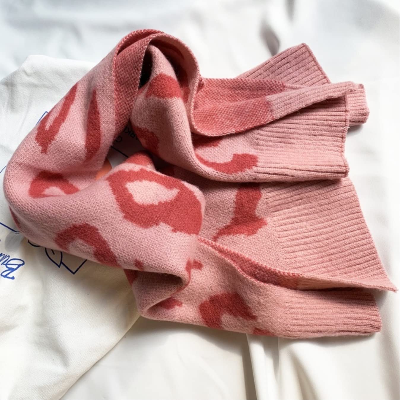 Miękki Szal Modny Szalik Damski Miękki Owinięty W Stylowy I Lekki Szalik Na Co Dzień(Pink)