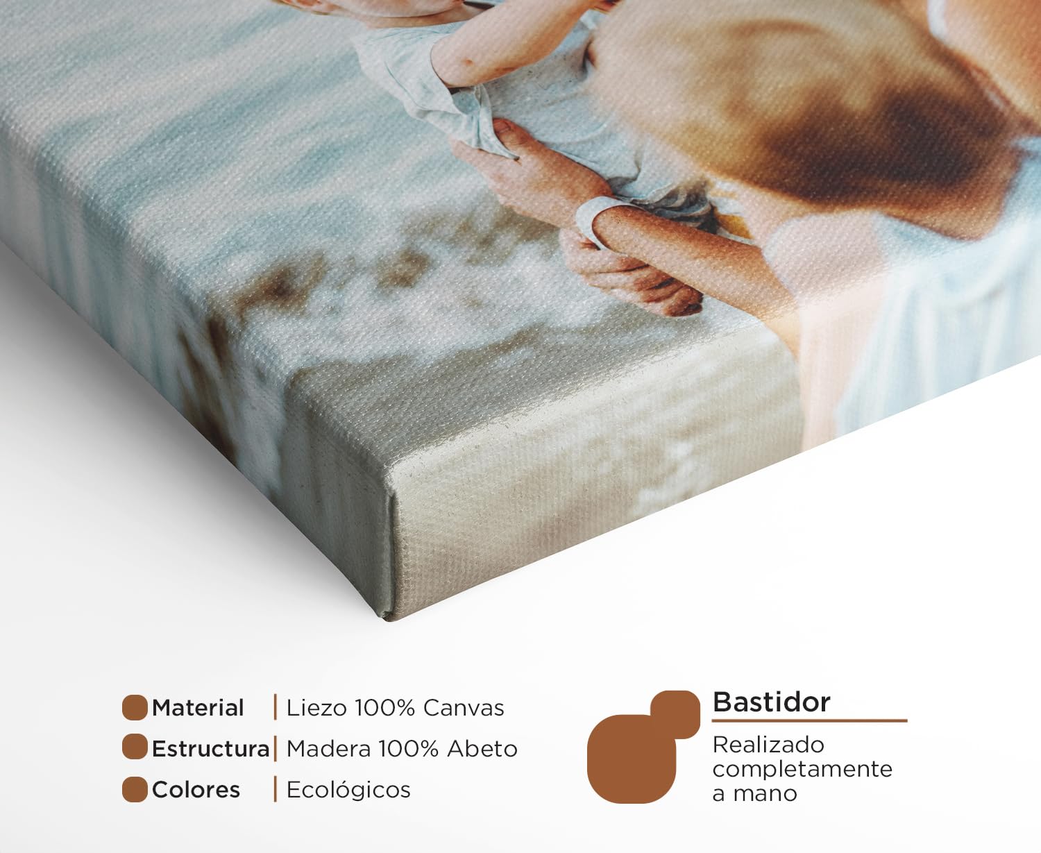 Akinda Art Gallery - Cuadro con lienzo personalizado 80 x 80 cm - Tu Foto Personalizada - Cuadro Moderno Salón - Idea de regalo