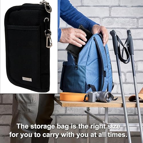 Miniatura 5 de Estuche para kit de prueba de diabetes, bolsa de almacenamiento para medidor de glucosa en sangre, organizador de viaje para medicina de diabetes,