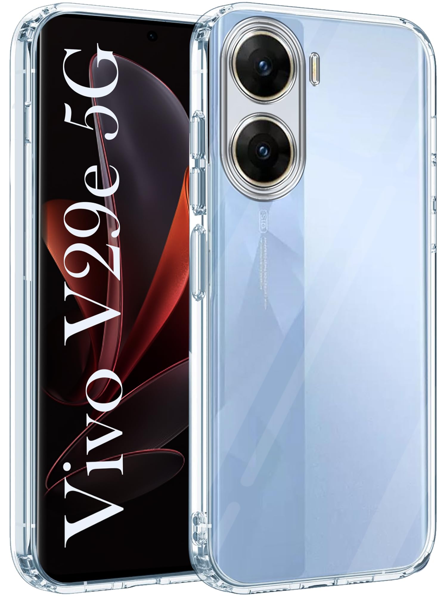 Jkobi Back Cover for Vivo V29e 5G (Silicone Clear Shockproof Case with Camera Protection | Soft and Flexible | Transparent) (B0CLLZ55S5) Amazon Price History, Amazon Price Tracker