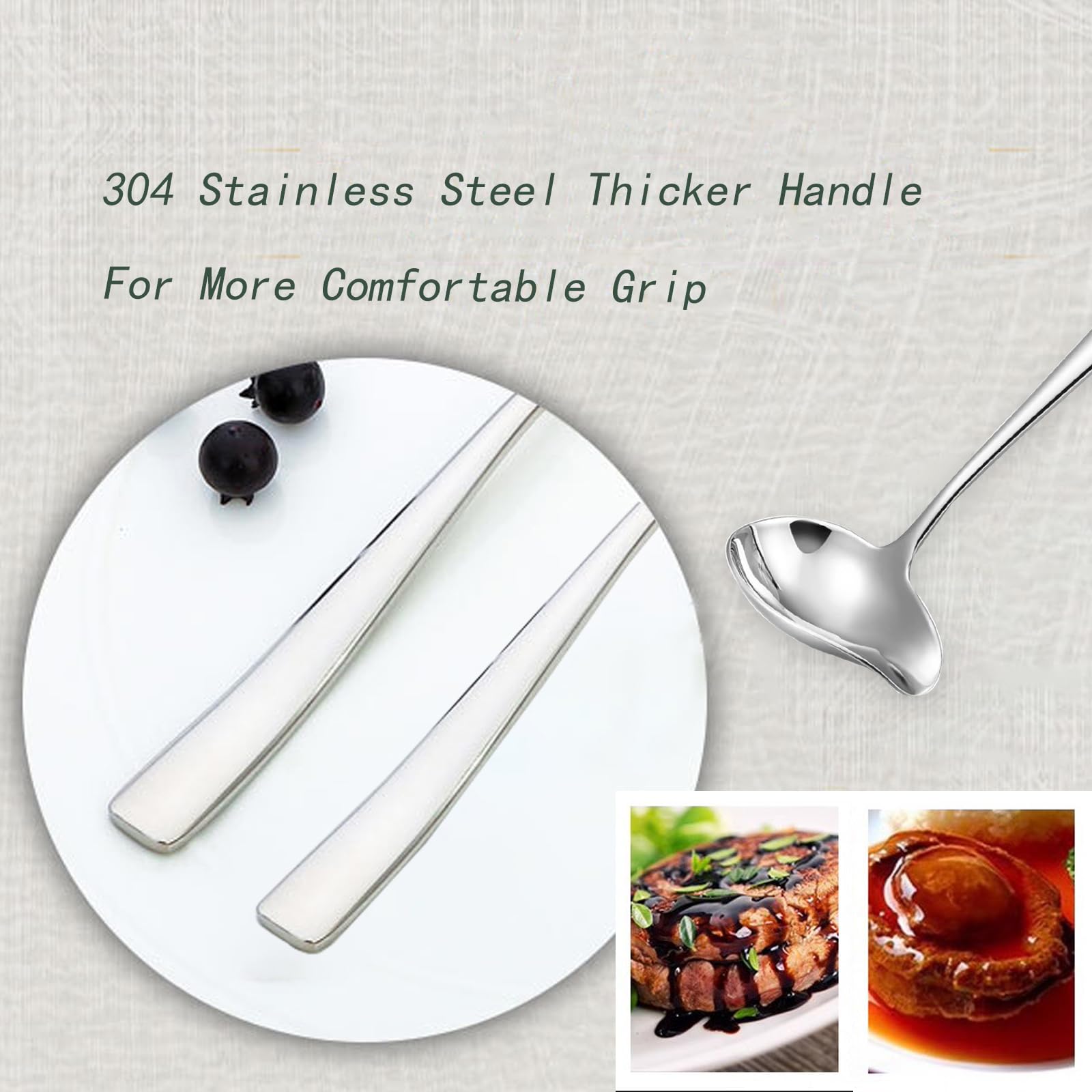 Stainless Steel Sauce Ladles - 2 Piece Set -5