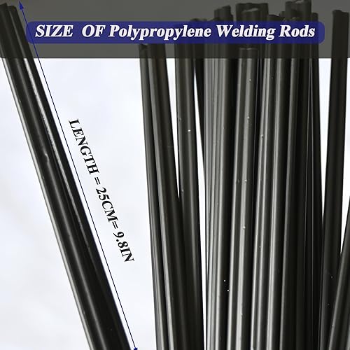 Miniatura 2 de Varillas de soldadura de plástico, varillas de soldadura de polipropileno PP negro para reparar parachoques de coche o máquina soldadora de aire