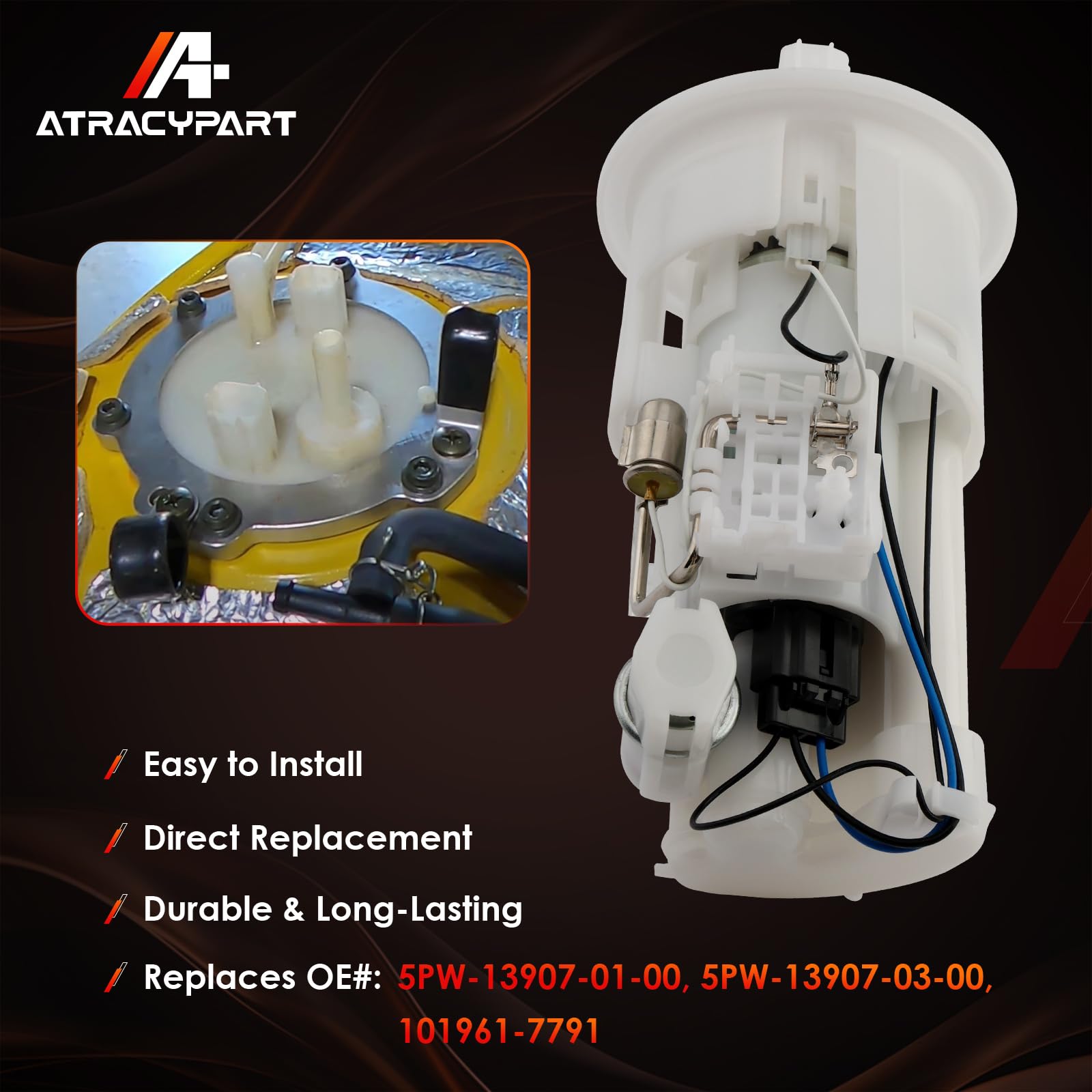 Amazon.com: Fuel Pump Assembly, Fit For 2004-2009 Yamaha YZF R1 R6