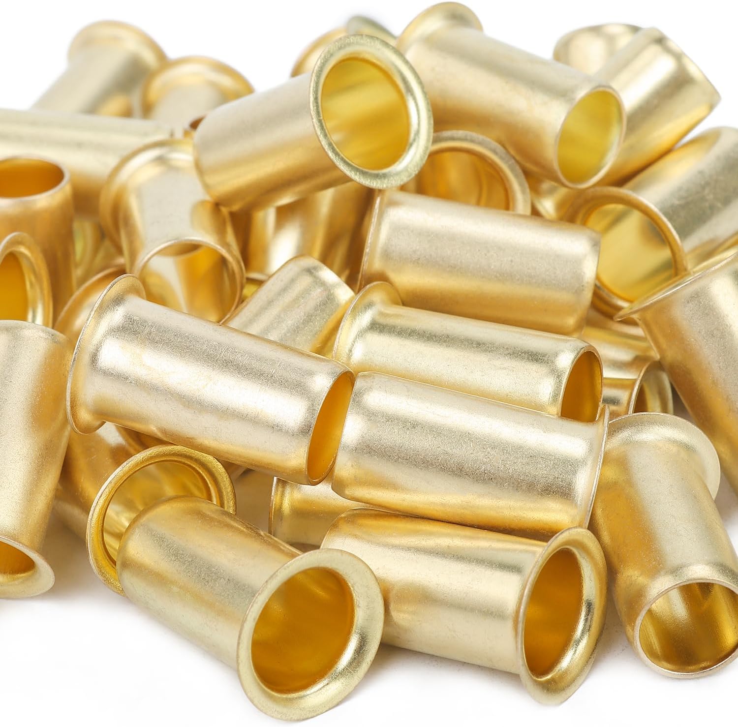 LTWFITTING 1/4-Inch Brass Compression Insert,Brass Compression Fitting(Pack of 500)