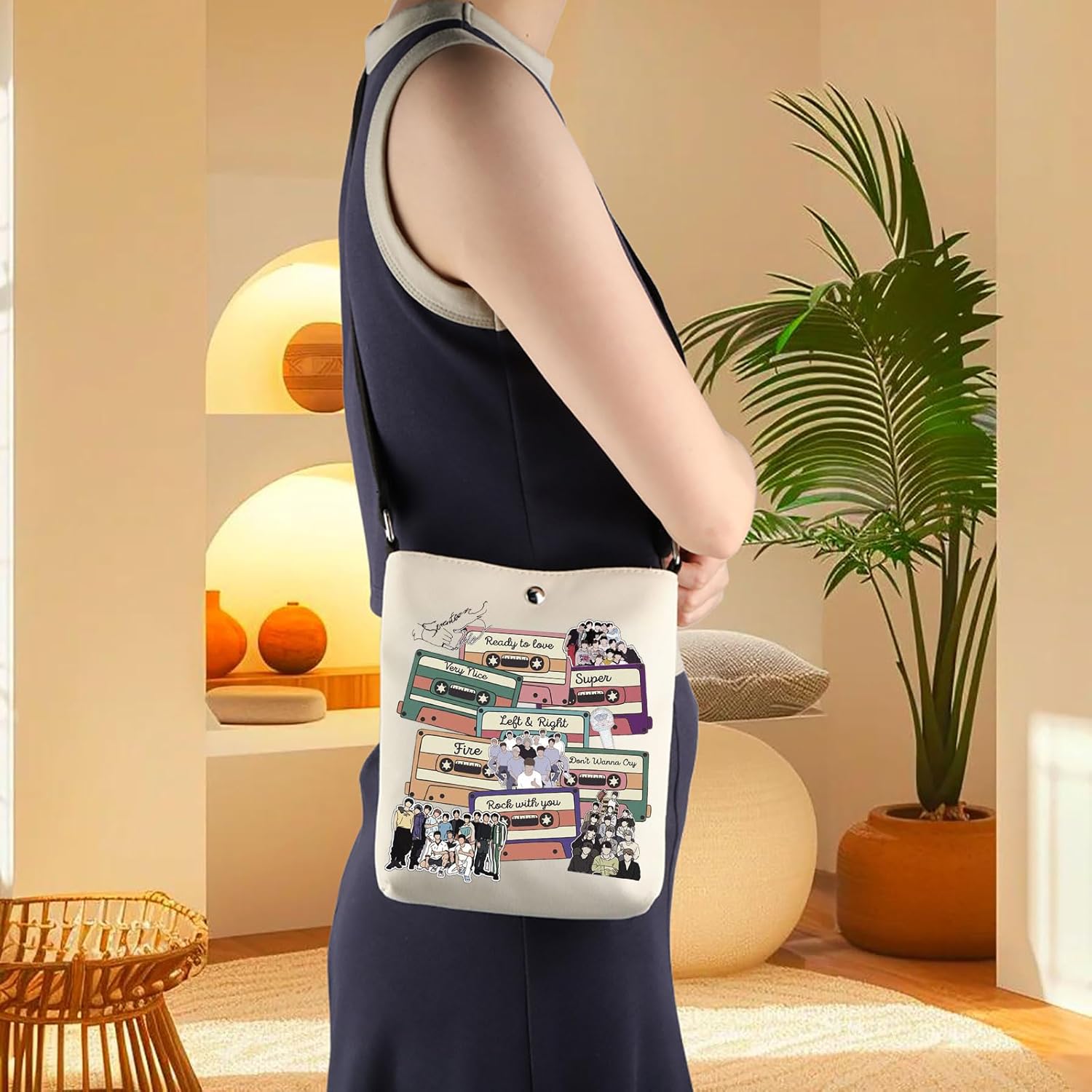 UJIMS 17 Album Tote Bag Korea-Pop Boy Band Fans Gift Korea-Pop Merchandise Korean Music Merch - Image 2