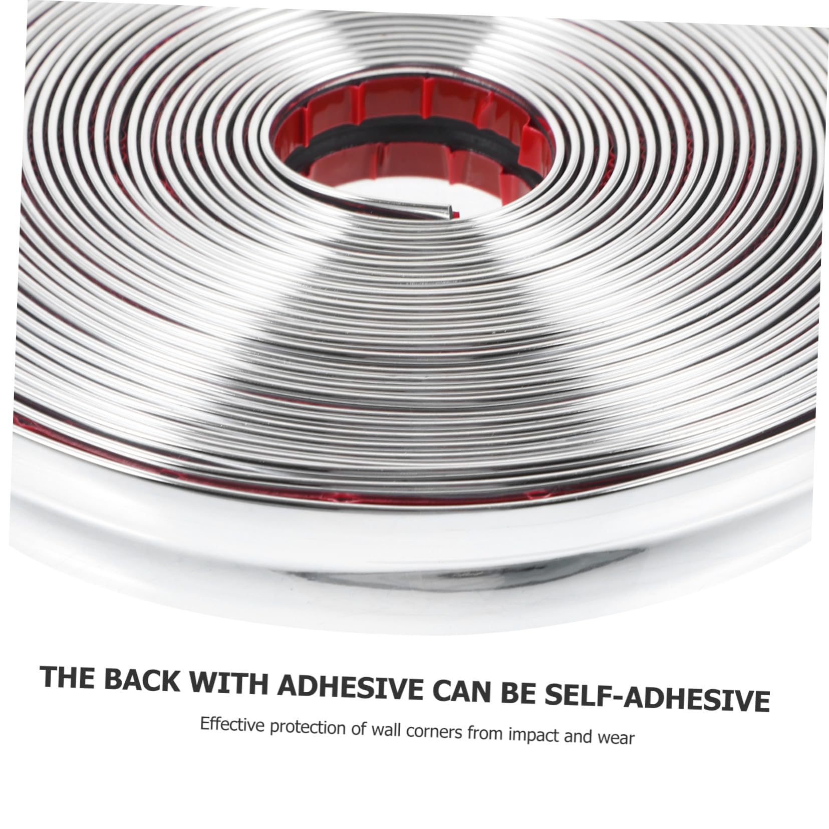 HOMSFOU Moldura de Esquina Flexible y Autoadhesiva de Pvc para Protección de Paredes, Decoración Elegante para Cocina y Sala de Estar, Fácil de Instalar sin Perforaciones