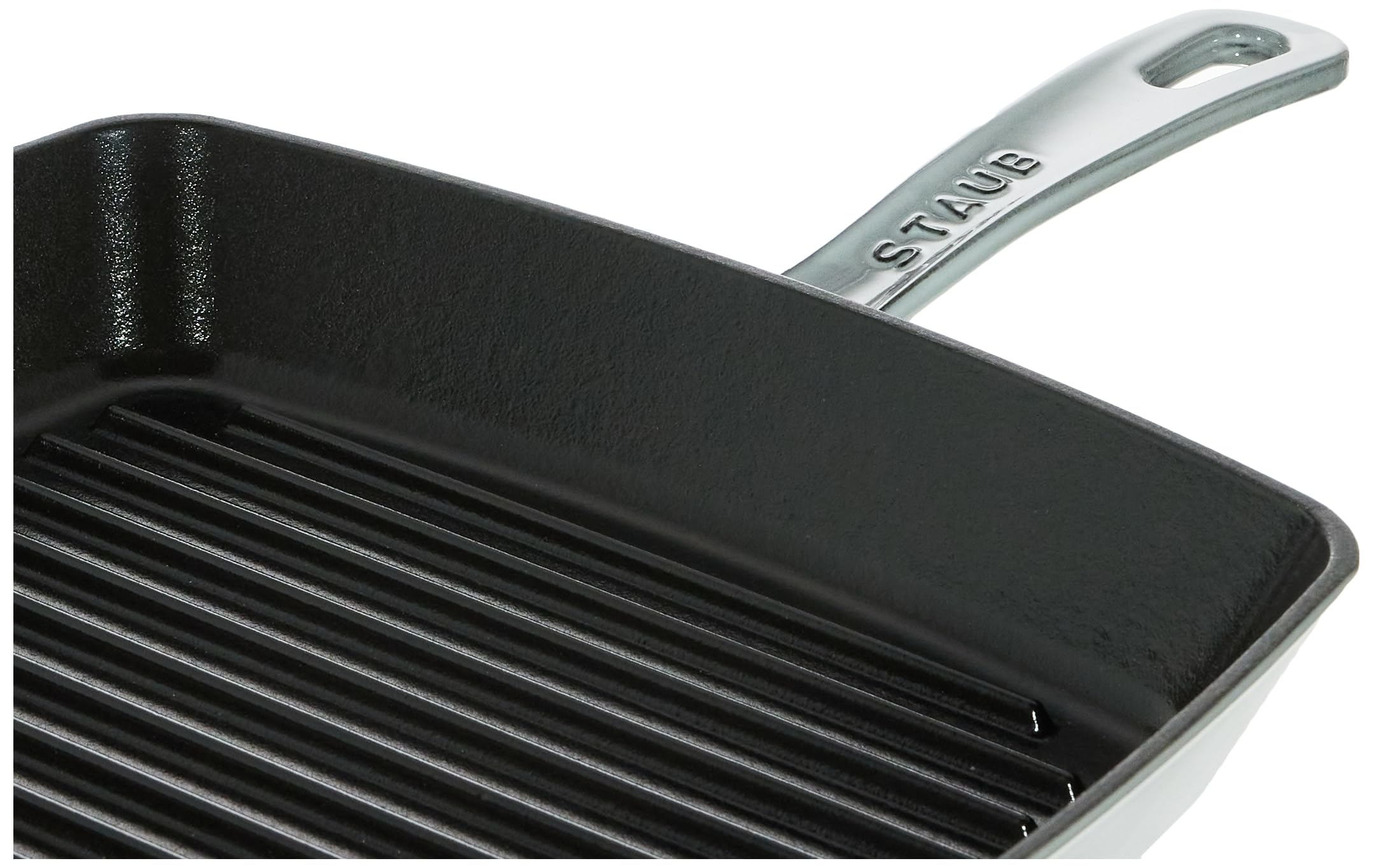 STAUB Poêle Grill Carrée Gris Graphite 30 Cm