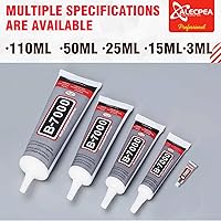 Vista 6 de B-7000 - Pegamento artesanal para hacer joyas - 15ml/0.5oz (Paquete de 2) - Pegamento super adhesivo multifunción B-7000, pegamento líquido
