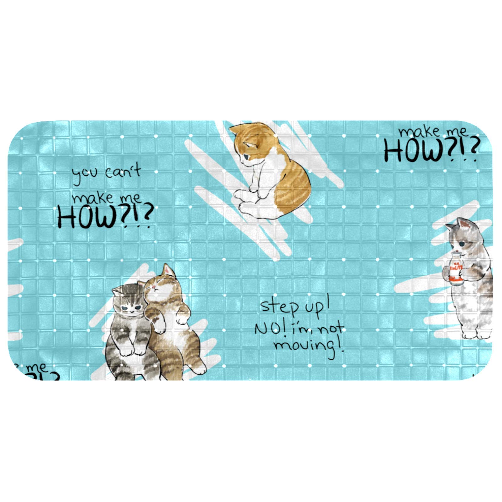 Tapis de bain sans latex antidérapant baignoire bébé et douche enfant 37,5 x 68,5 cm Bennigiry