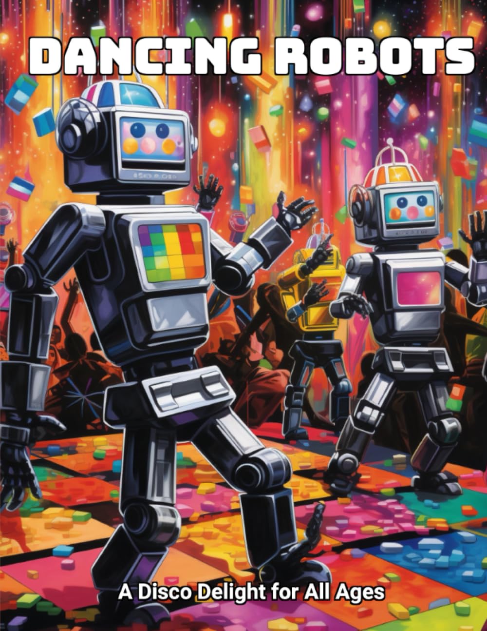 Dancing Robots: A Disco Delight for All Ages (Coloring Book)