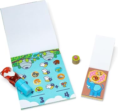 Melissa & Doug Sticker Wow!TM Fox Bundle: 24-Page Activity Book, Refillable Sticker Stamper, Mini Pad, 500 Stickers, Arts and Crafts for Kids Ages 3+ (Pack of 2)