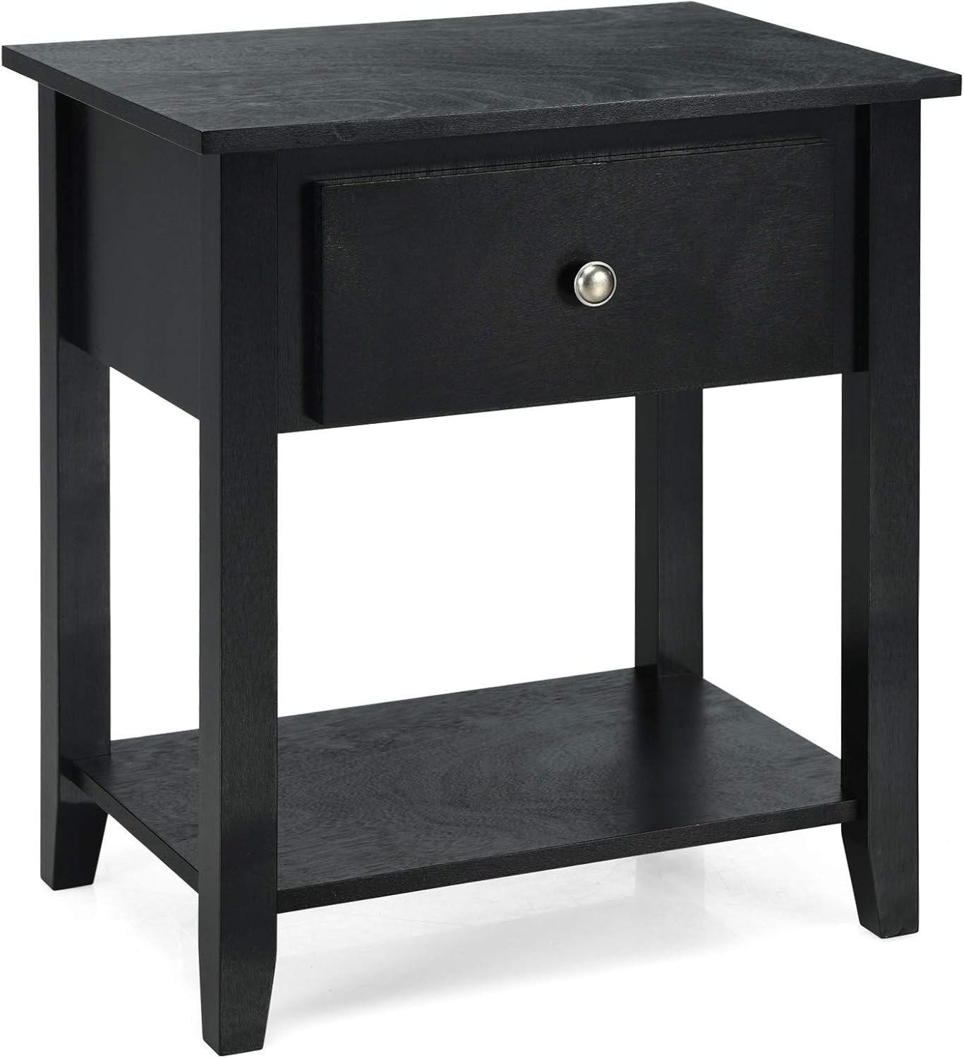 Tangkula End Table with Drawer, Nightstand w/Drawer and