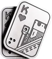New Decompression Metal Poker Fidget_Slider,Manually Rotate Adult Office Decompression Toys to Relieve Pressure, Tabletop Toys for Adults, (KK)
