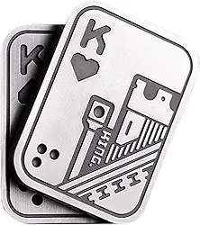 New Decompression Metal Poker Fidget_Slider，Manually Rotate Adult Office Decompression Toys to Relieve Pressure, Tabletop Toys for Adults, （KK）