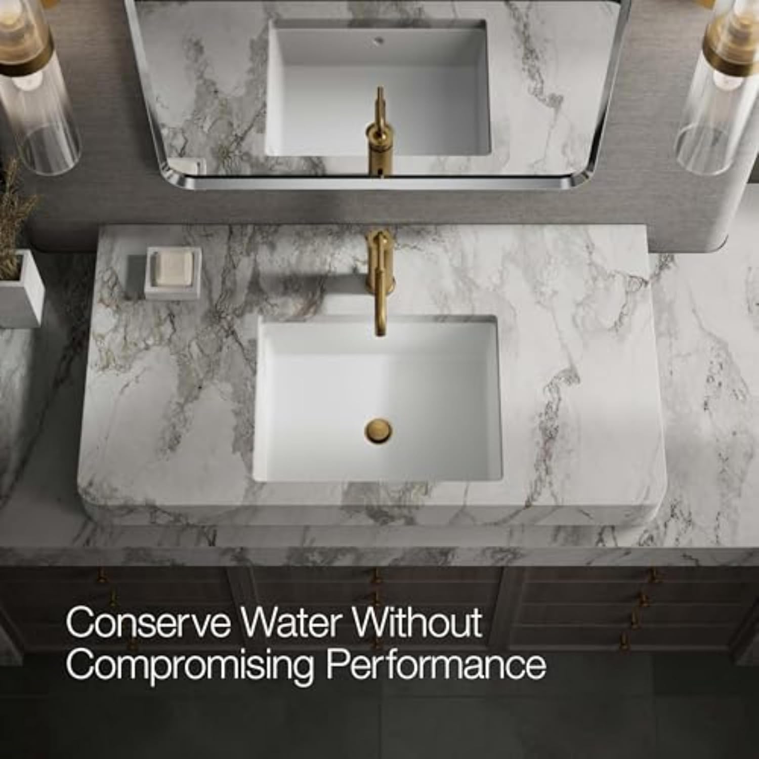 Kohler 14402-4A-2MB Purist® Single-Handle Bathroom Sink Faucet with Straight Lever Handle, 1.2 gpm, Vibrant Brushed Moderne Brass