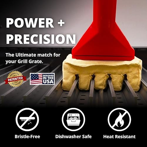 Miniatura 2 de Grill Rescue Cabezal de limpieza de raspador reemplazable para barbacoa, sin cerdas, herramientas raspadoras duraderas y únicas para rejillas de