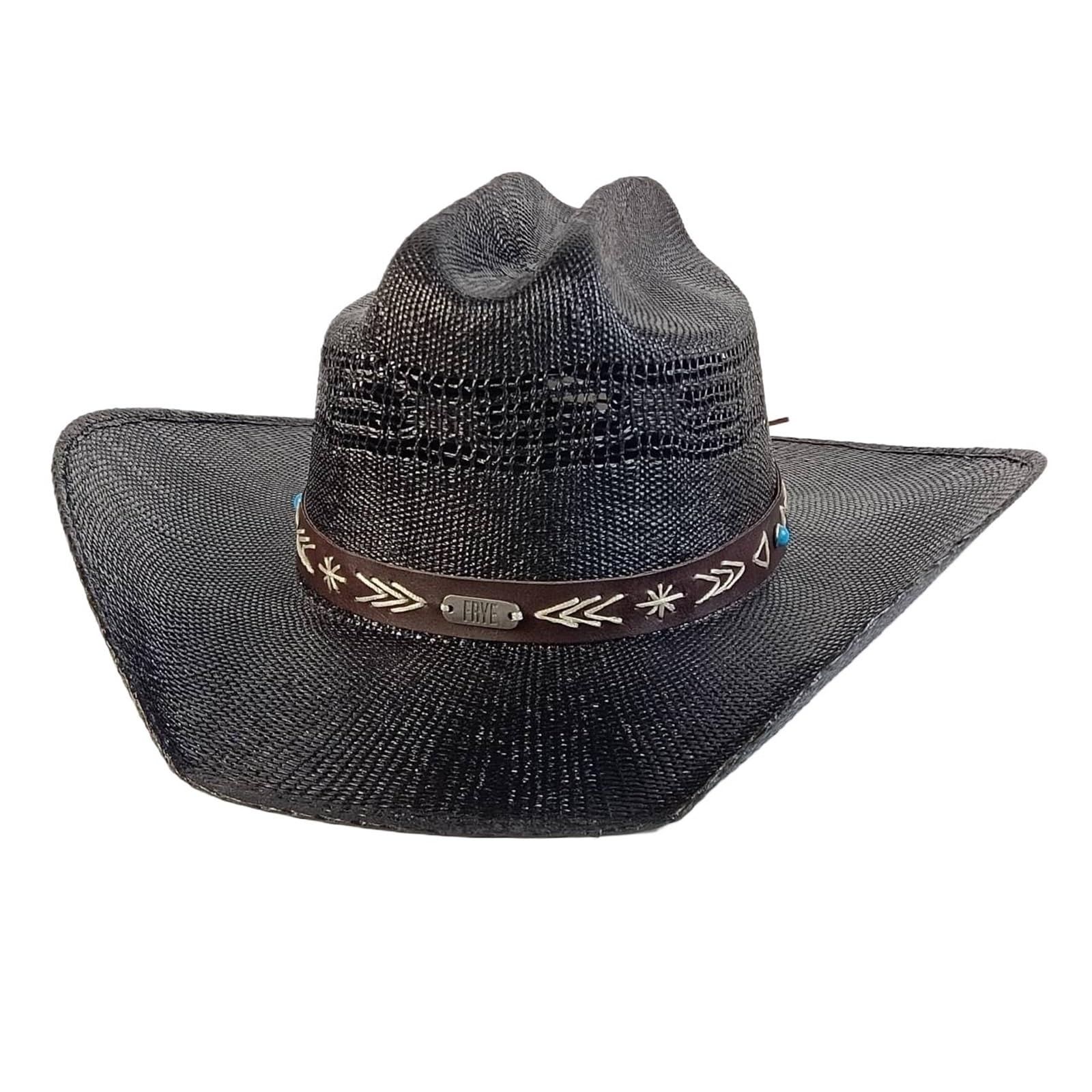 cappello paglia cowboy Cappello di paglia estivo da cowboy fatto a mano | Cappello da sole vintage da donna in tessuto da spiaggia
