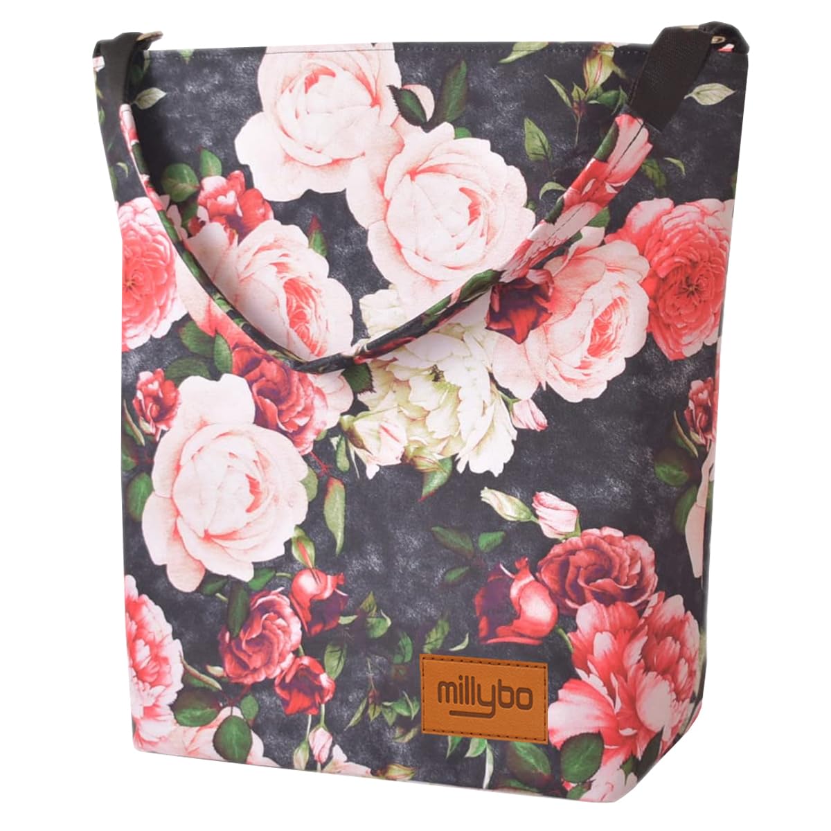SHOPPER BAG Fahrradtasche Gepäckträgertasche Fahrrad Tasche Einkaufstasche Blumenmuster Blumen Muster