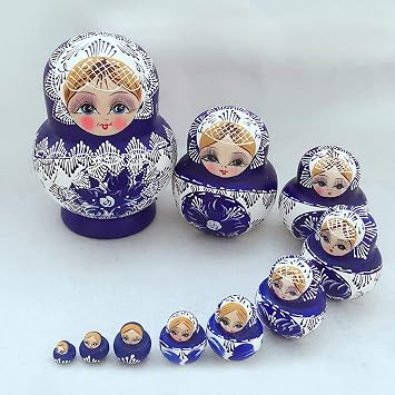 cdar الروسية التعشيش دمى ماتريوشكا خشبية اليدوية لعبة الحرفية ديكور المنزل جميلة وعملية