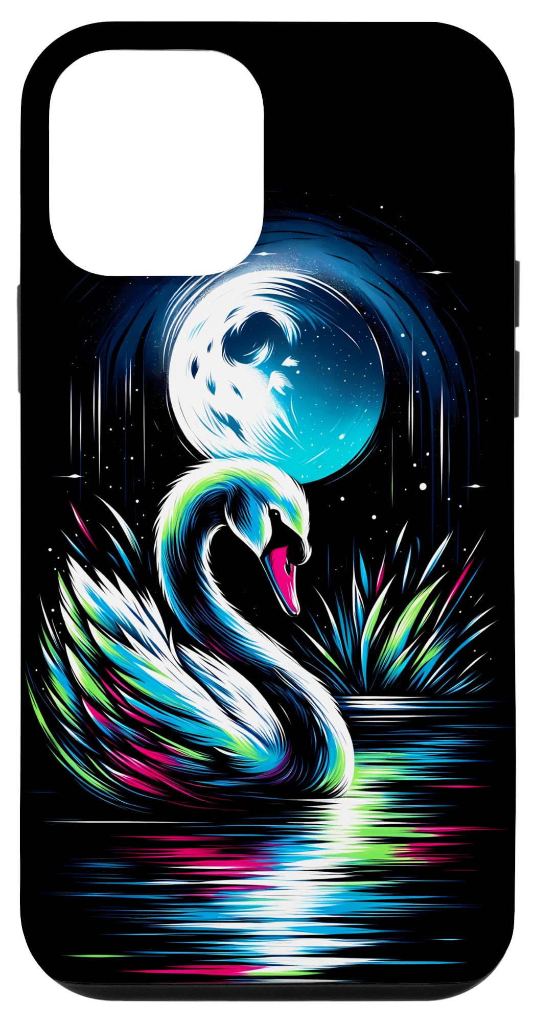 iPhone 12 mini Colorful Swan Bird Spirit Animal Cool Illustration Case