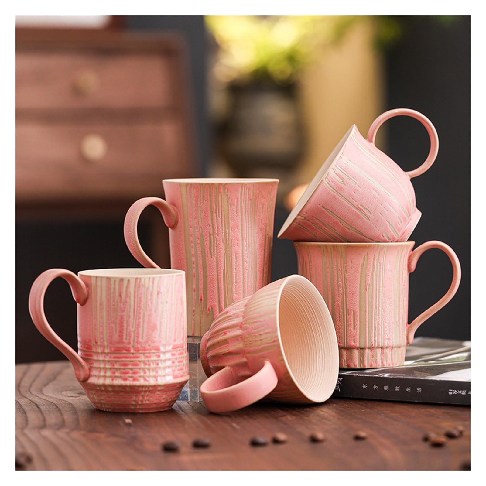 Tazze E Tazzine Da Caffè Tazza Da Caffè In Ceramica Rosa Per Tè Cacao E Latte