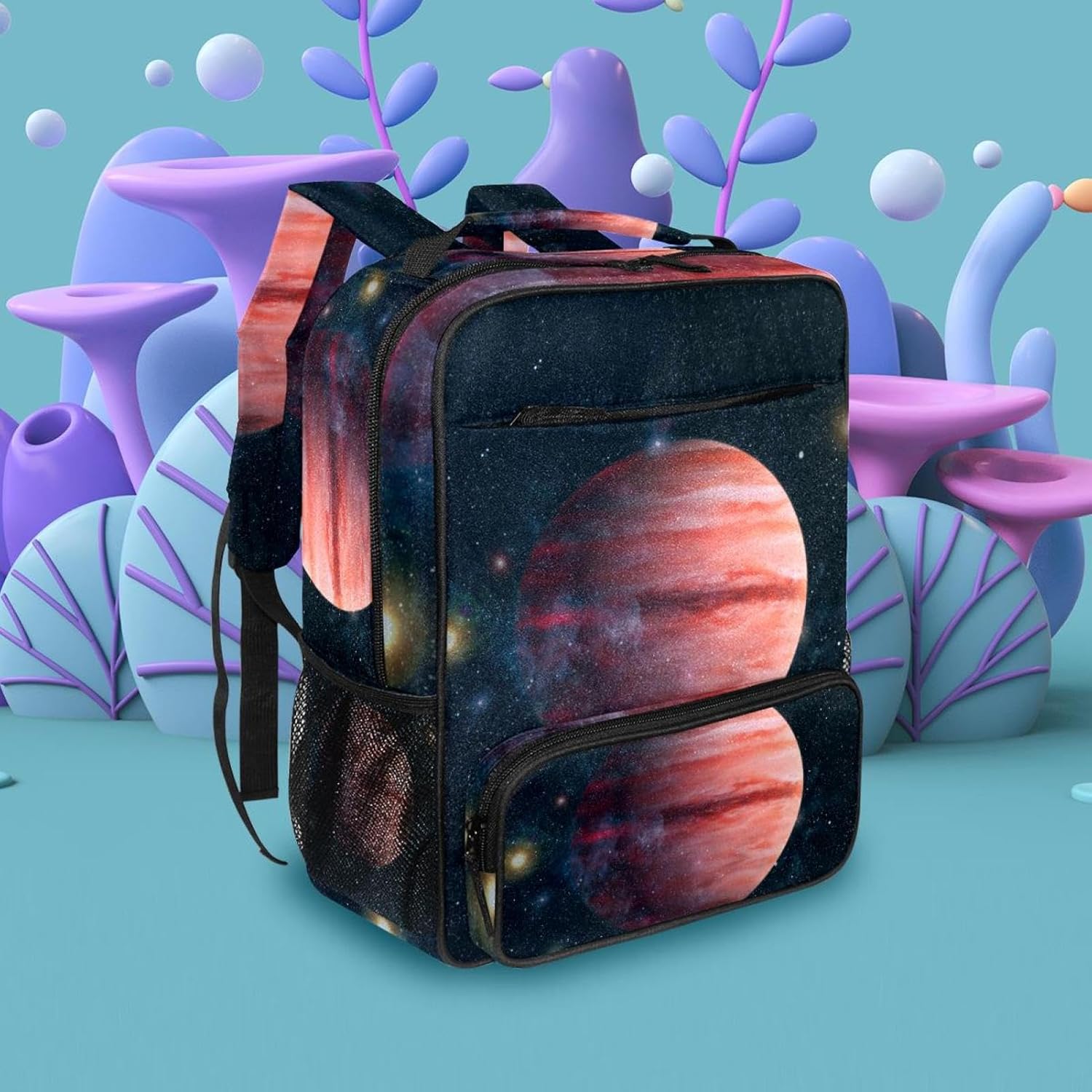 [suojapuku] キッズバックパック、トラベルバックパック、ガールズボーイズスクールバックパック、銀河宇宙惑星印刷