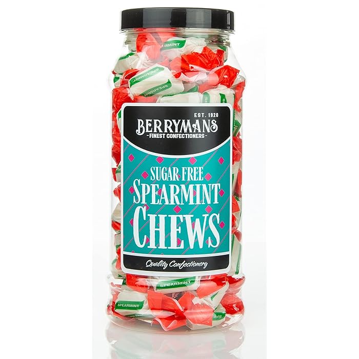 Buy Original Sugar Free Spearmint Chews Retro Sweets Gift Jar by