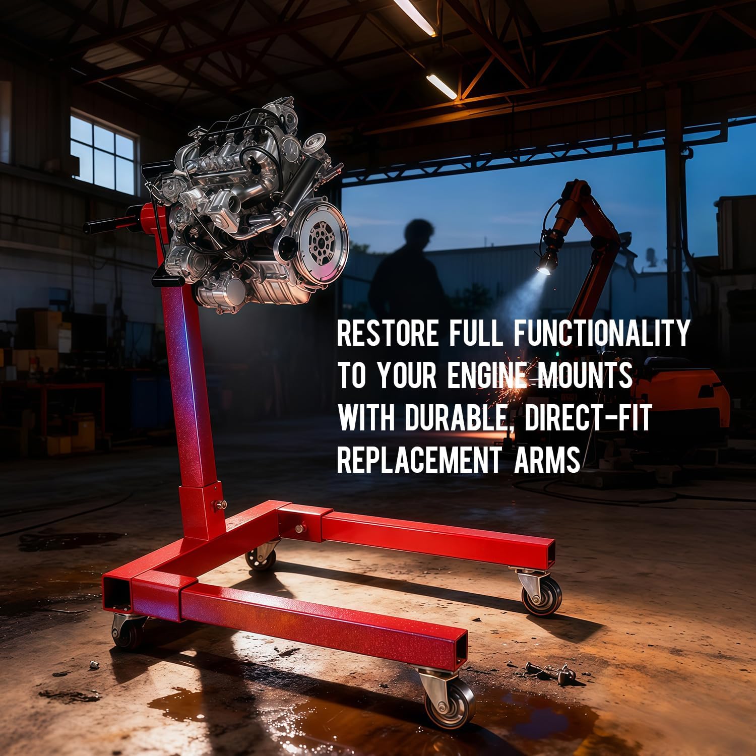 4 PCS Engine Stand Shifting Arms Replacement Parts Compatible with Part Numbers 555-80040 555-80041 555-80042 555-80098 Heavy Duty Steel Repair Stand Accessories