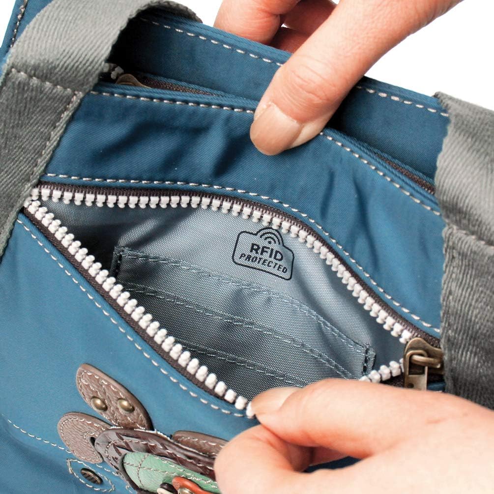 CHALA Venture Mini Carryall - RFID Protected Nylon Bag with Adjustable Crossbody Strap - Image 3