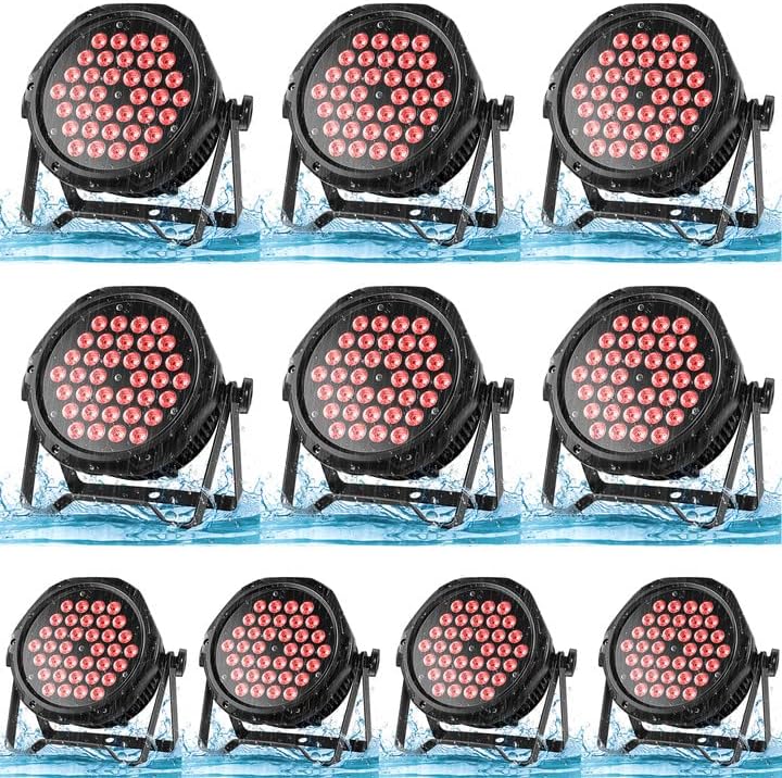 Luces LED de escenario IP67 impermeables par luces de 180 W de alta potencia para exteriores, luz vertical RGB HOLDLAMP para eventos, control DMX