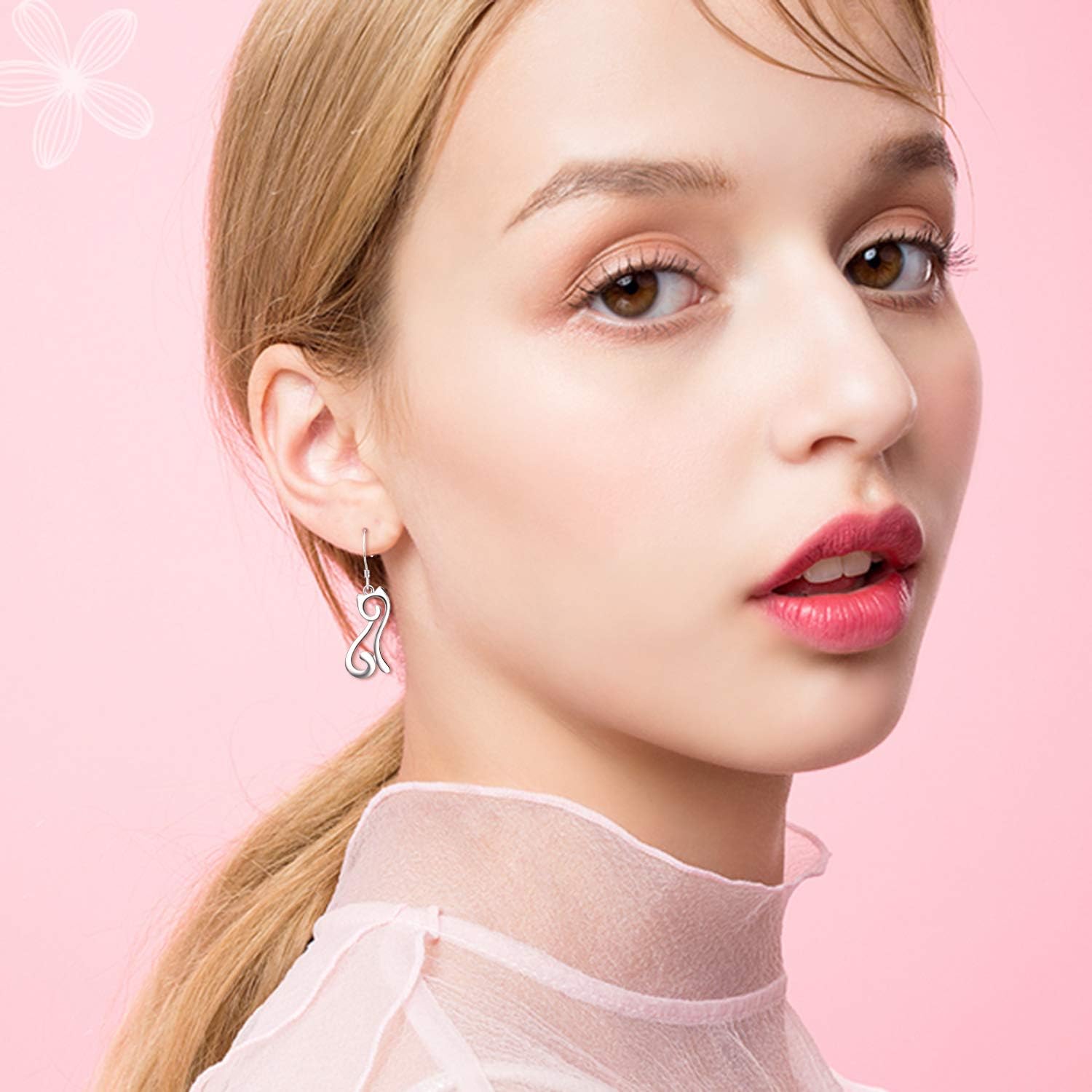 925 Sterling Silver Cat Earrings,Dolphin Earrings,Dinosaur Earrings,Horse Earrings for Women Teens - Image 2