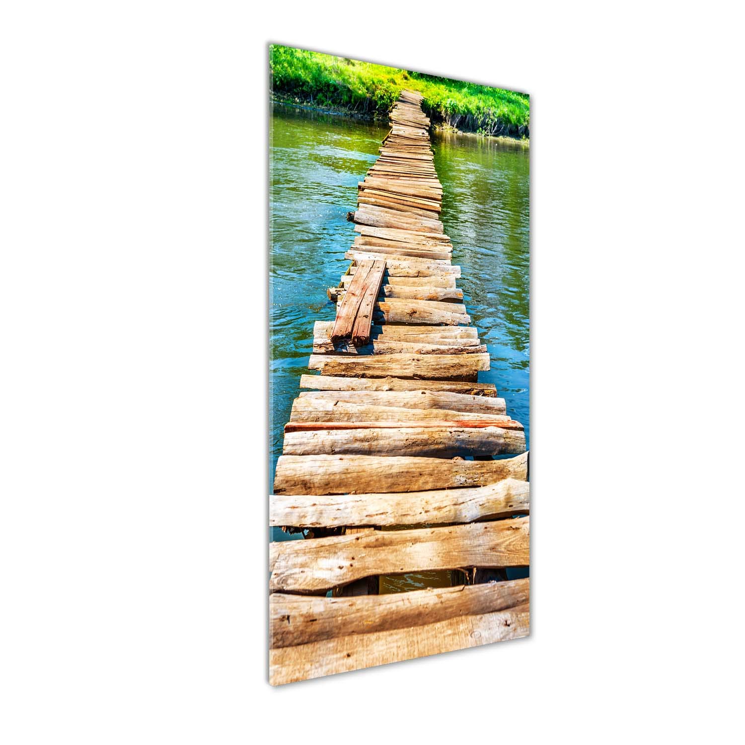 Impression sur verre acrylique de paysage marron pour sublimer votre salon moderne