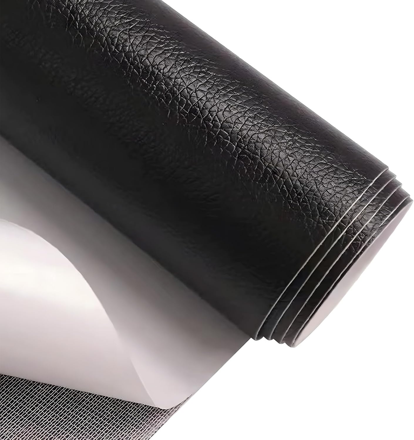 Leather Repair Patch, Self Adhesive Leather Repair, Large Leather Repair Tape for Sofa, Car Seats, Furniture, Cabinets, Chairs, Handbags （Black, 16X118 inch)