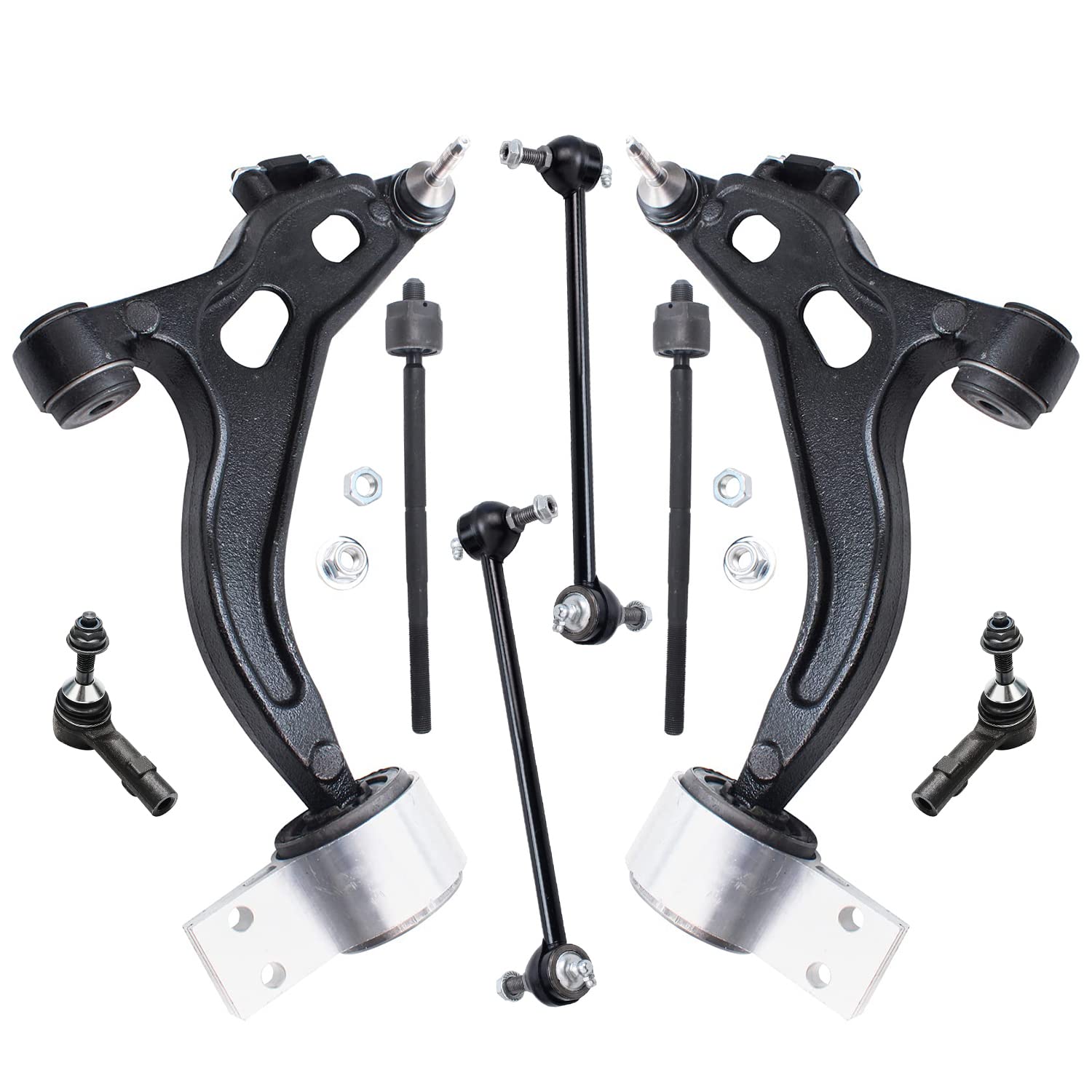 Detroit Axle - AWD Front 8pc Control Arms Kit for 05-07 Ford Five Hundred
