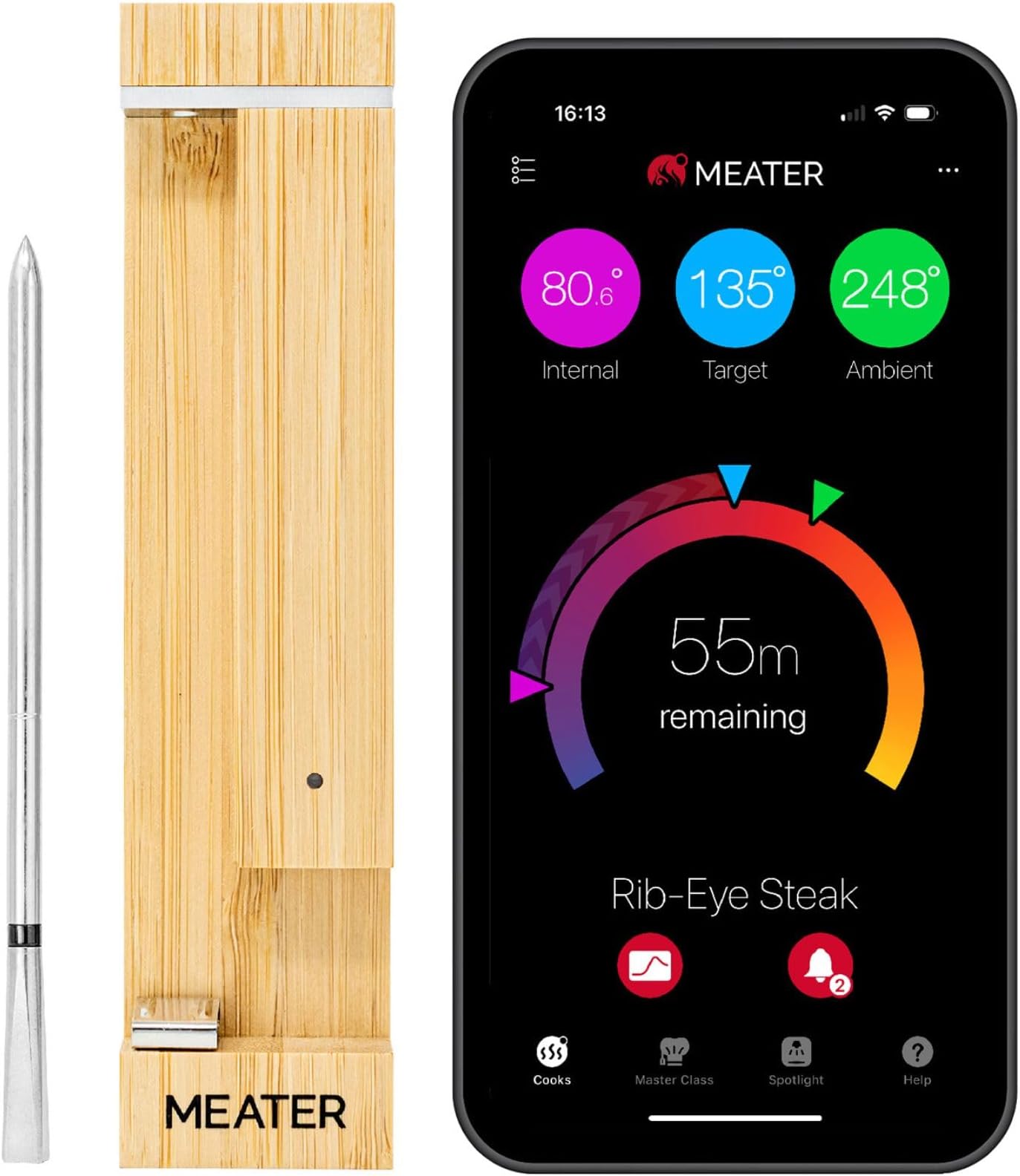 MEATER Pro / 2 Plus Wireless Smart Meat Thermometer, Bluetooth, Multi
