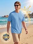 TACVASEN T-shirts pour hommes Casual UPF50+ Rash Guard Hommes Chemises d'été pour hommes Refroidissement Chemise respirante Tshirt léger Hommes