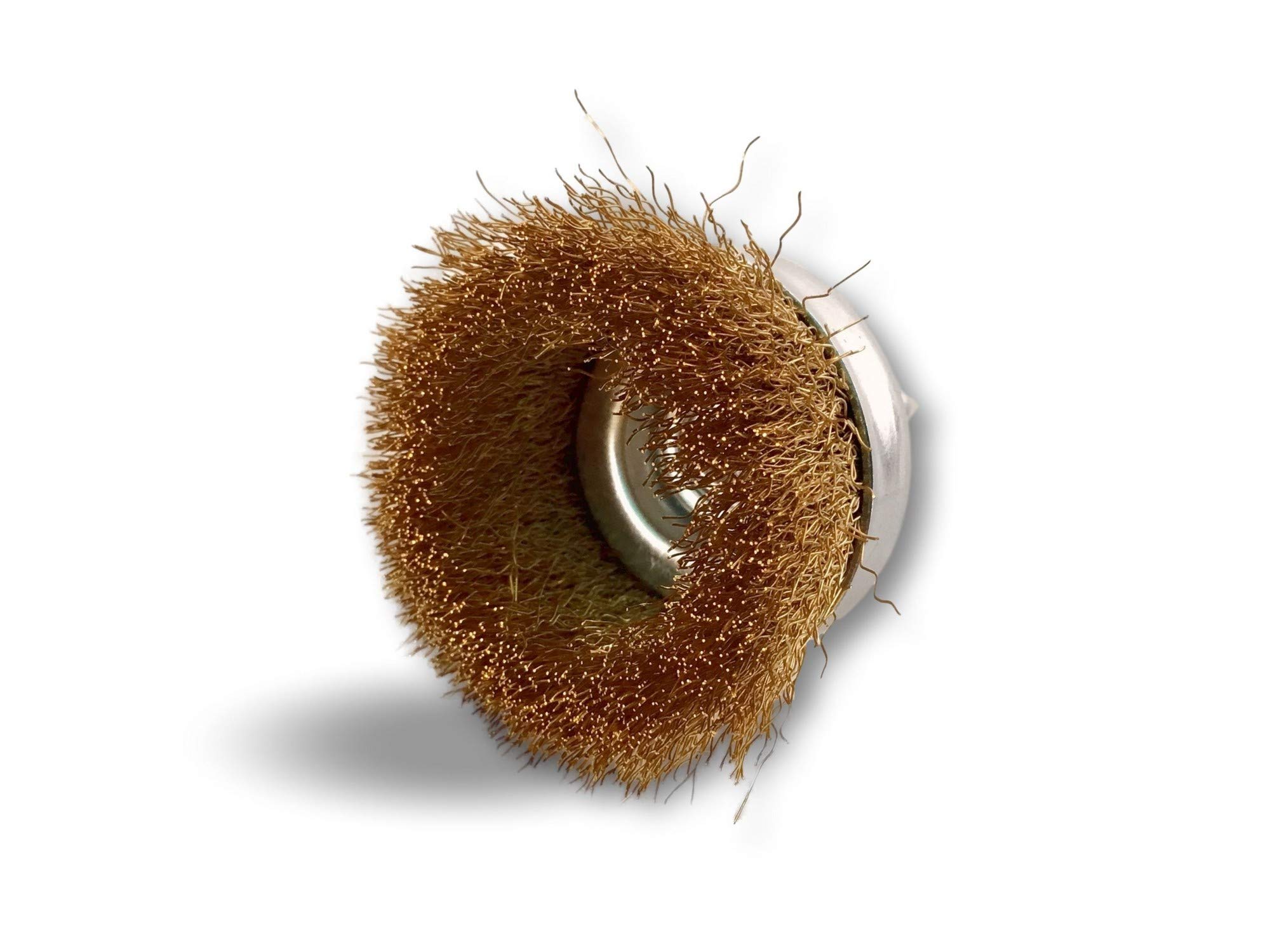 Kibros Brosse rotative coupe Ø 50 mm fil laiton dur perceuse