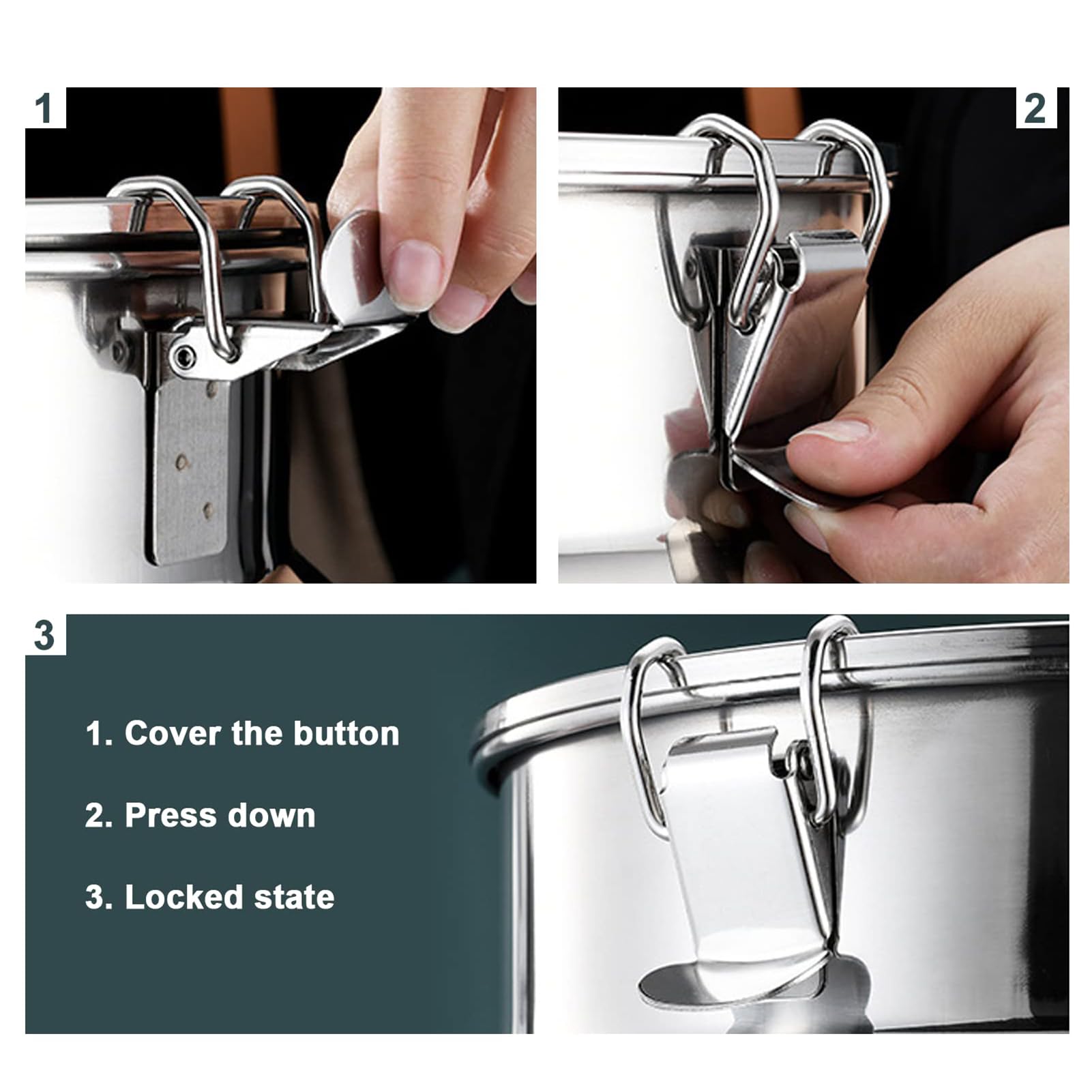 Lattina per latte in acciaio inossidabile 304 con beccuccio, dispenser per bevande a prova di perdite, per latte, vino e olio, per uso alimentare, facile da trasportare e pulire, 3 l