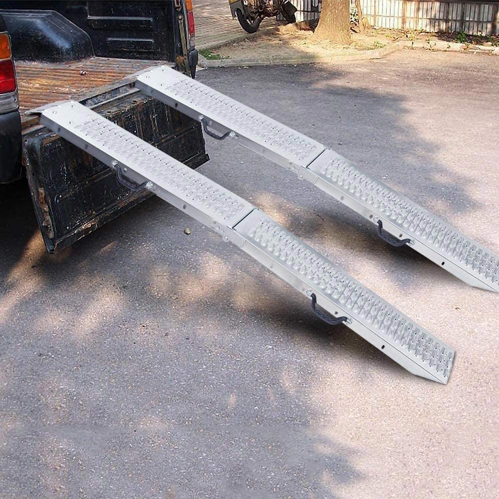 Taurus 250 - Rampa de Carga de Acero Antideslizante de 250 kg para Moto y Scooter. Equipada con Manijas y Plataforma. 170x22,5x4,5 cm