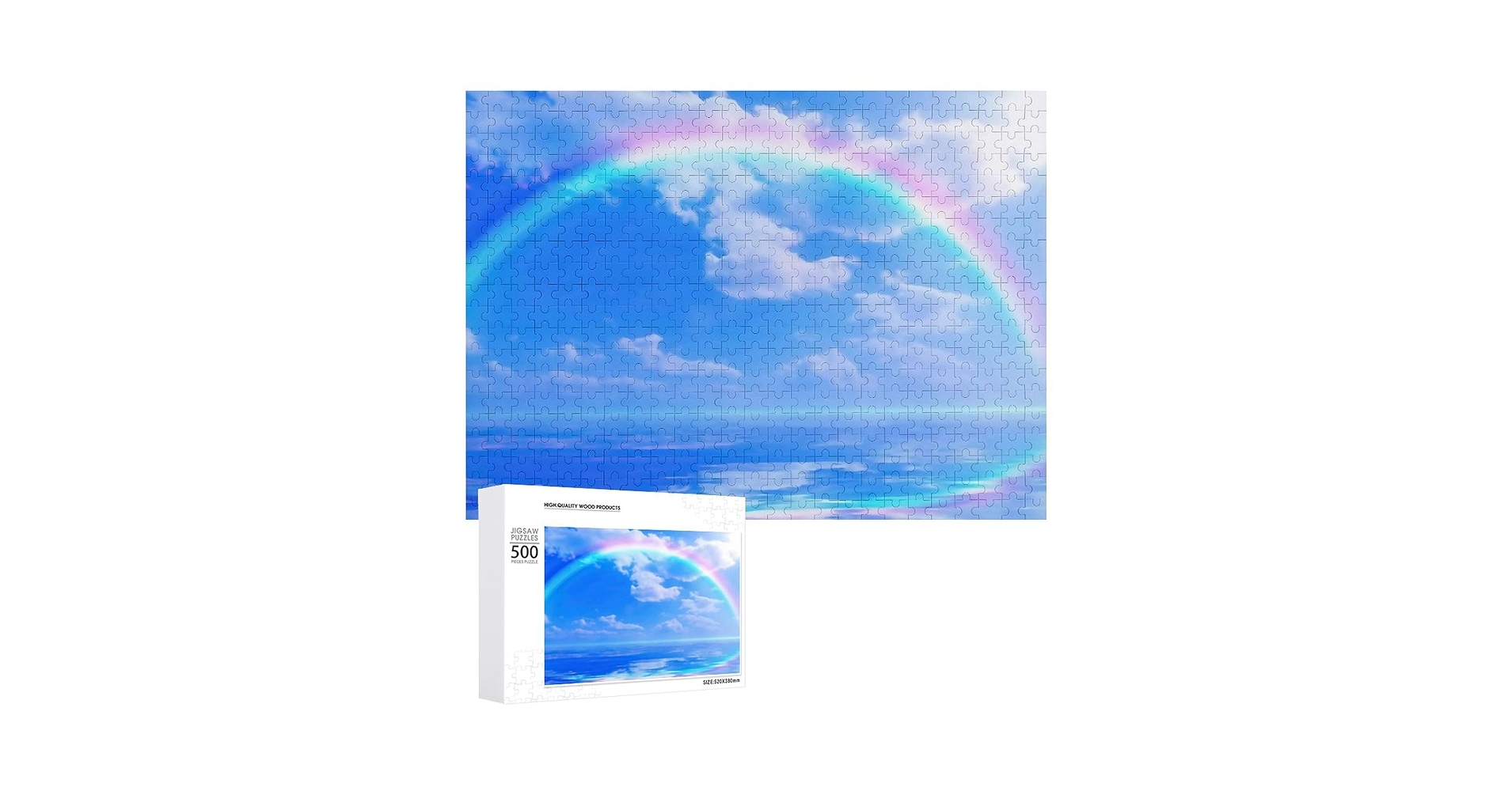 Amazon.co.jp: 虹のポスター白雲太陽の光 青空日の出