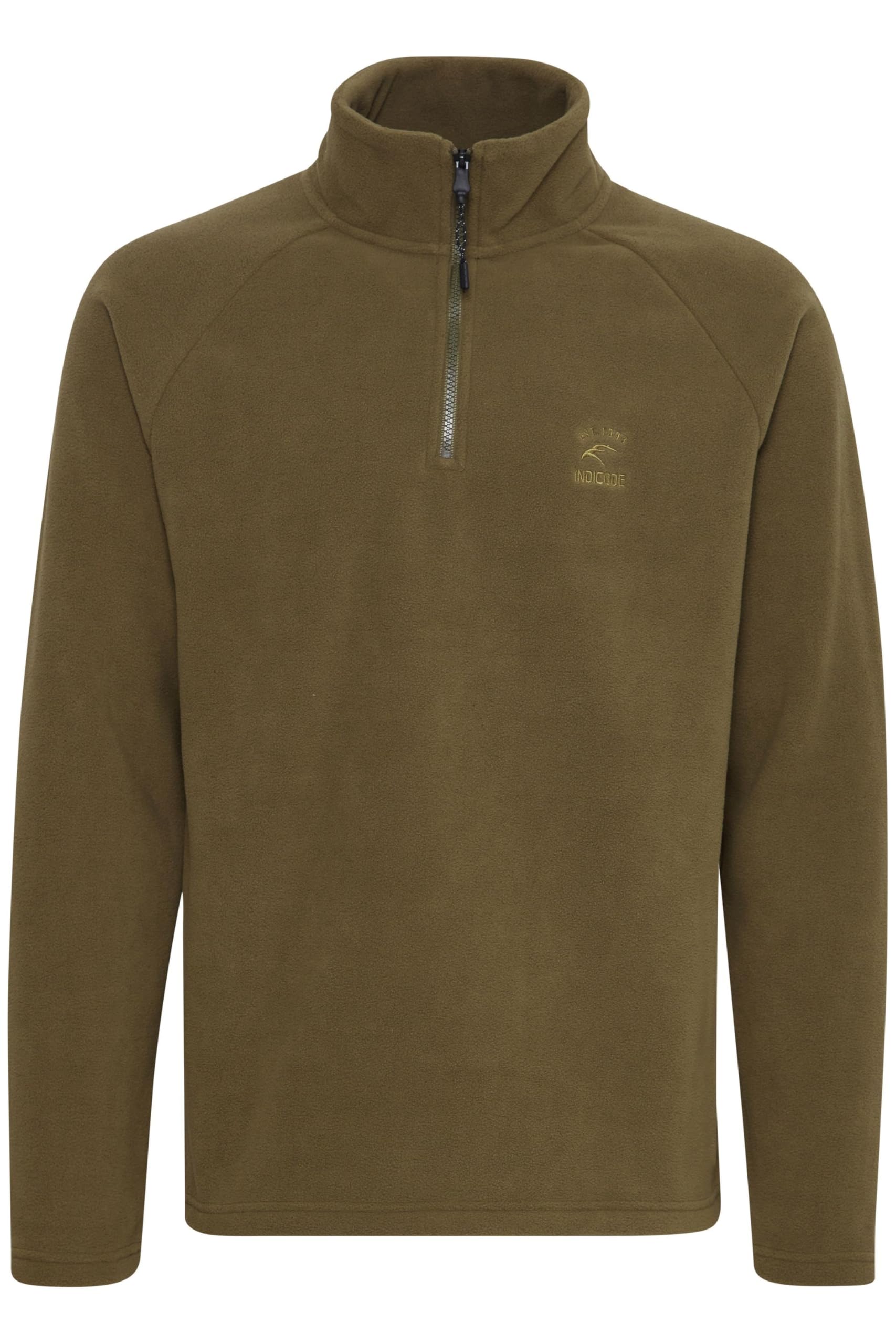 Indicode - IDPierco - Herren Fleecetroyer Sweatpullover Pullover mit Troyer