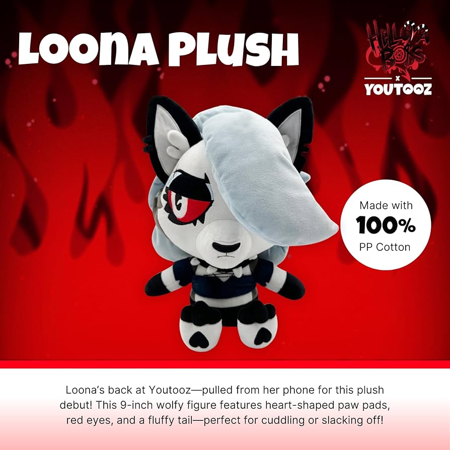 Helluvaboss Loona plush pin ぬいぐるみ+ピンバッジ Helluva