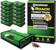 Roach &plus; Spider Traps &lpar;12 Box Traps&rpar; &vert; Non-Toxic Extra Sticky Box Traps &vert; Trap and Kill German Cockroach&comma; American&comma; and Oriental Roaches Plus Crawling Bugs & Insects House &vert;
