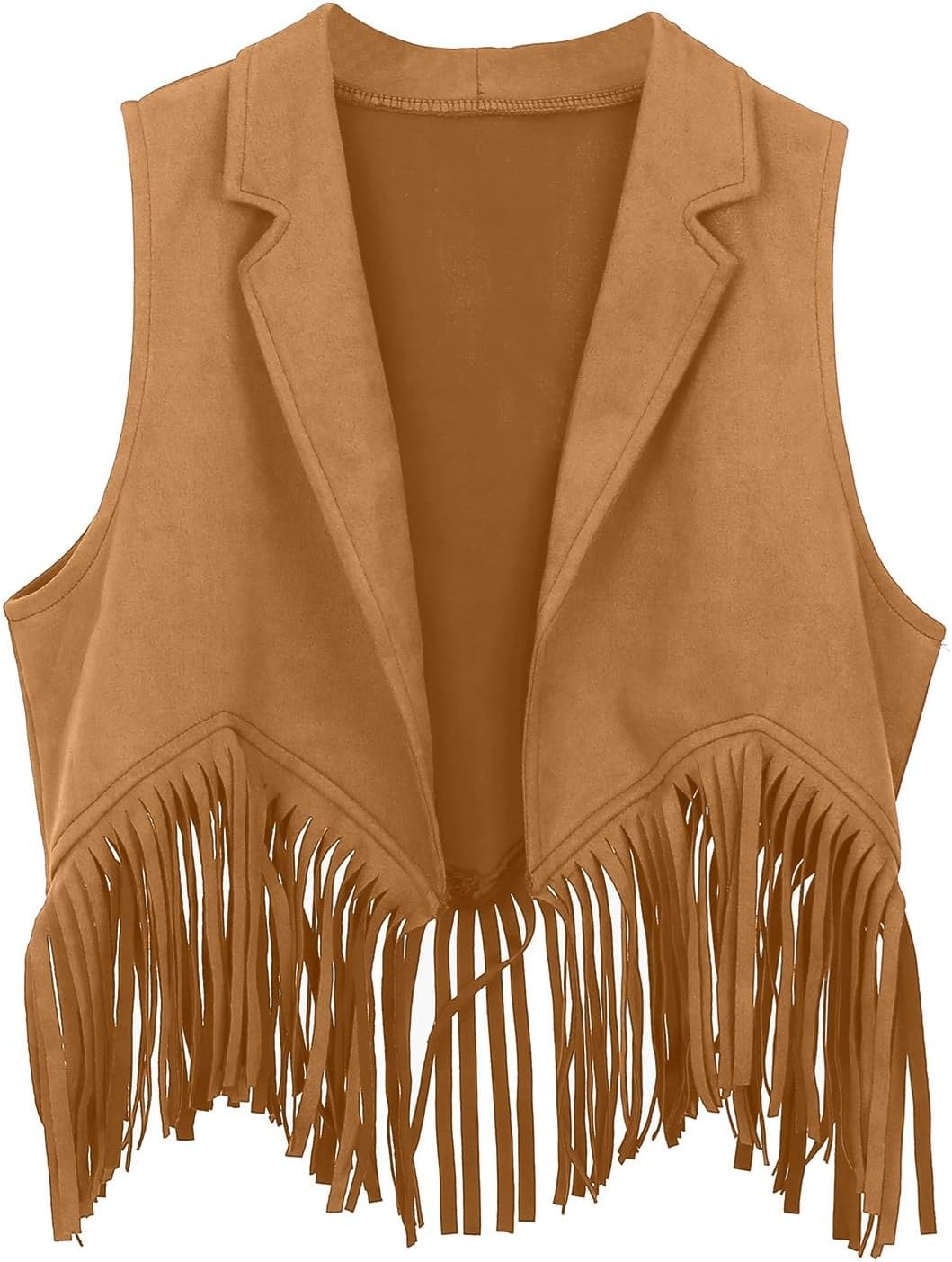 トップス S cow lace up vest Theredthread Verdusa Women's Lace Trim Tie Front V Neck Vest Western