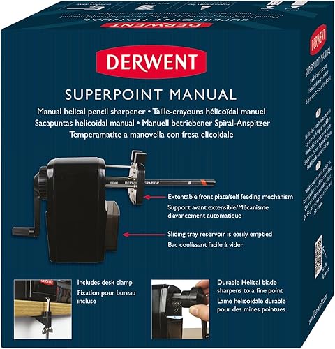 Vista 3 de Derwent Super Point. Sacapuntas manual helicoidal (2302001)