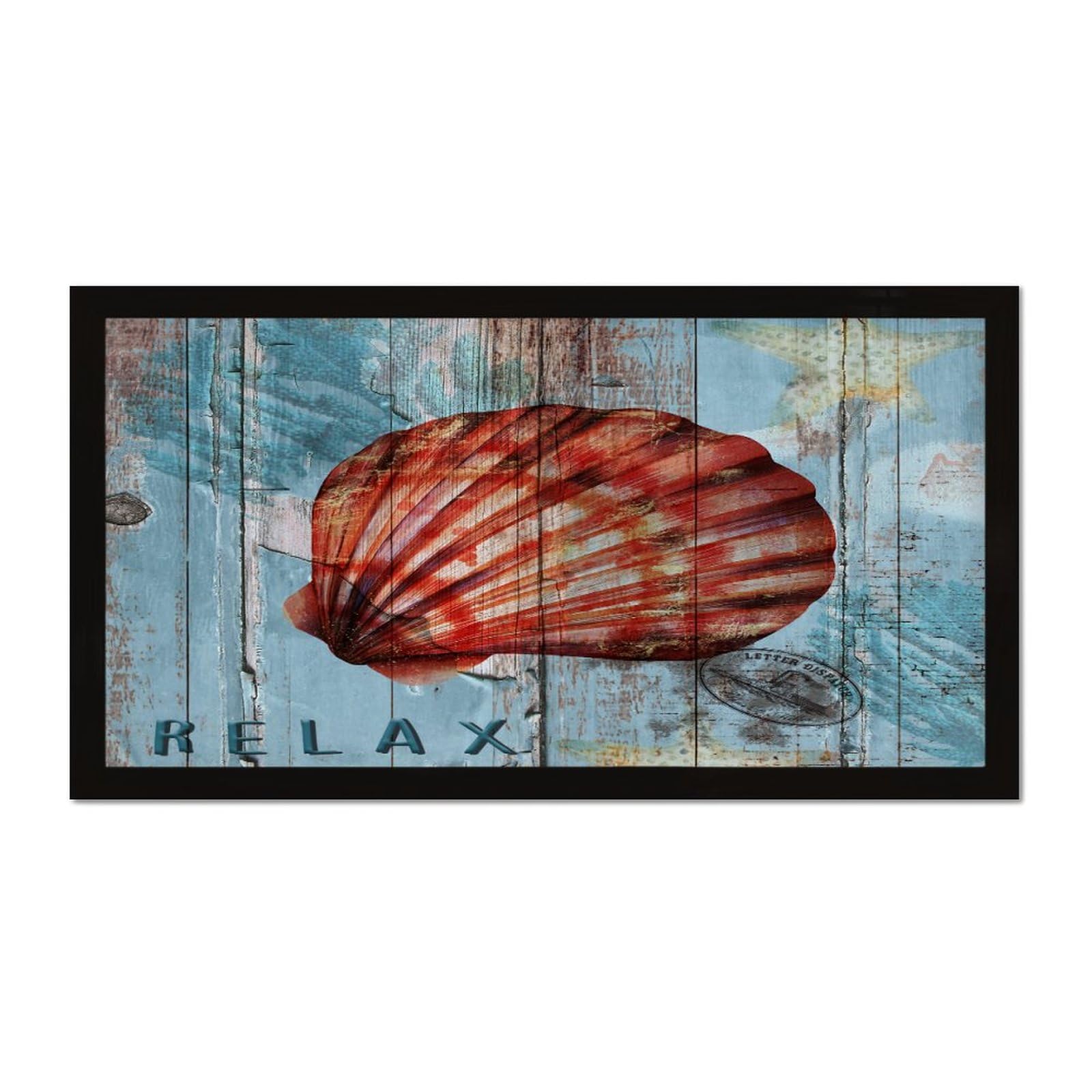 Panneau en bois personnalisé mer et aquarelle pour décoration murale chic