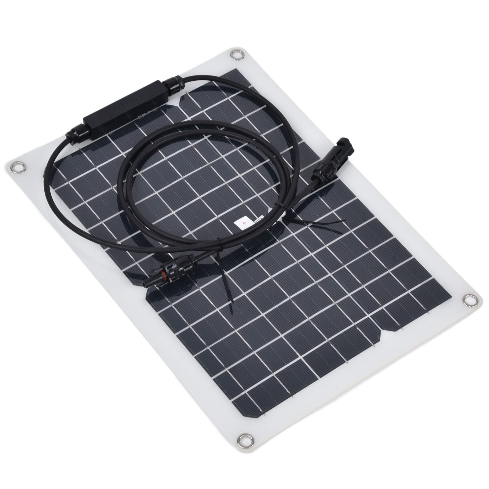 Cocoarm 2 Paczki Zestawu Paneli Słonecznych Moduł Fotowoltaiczny z Krzemu Monokrystalicznego 15 W X 2 z Regulatorem ładowania Słonecznego 50 A Elastyczny Panel Do Samochodu RV Jacht Statek Do Użytku