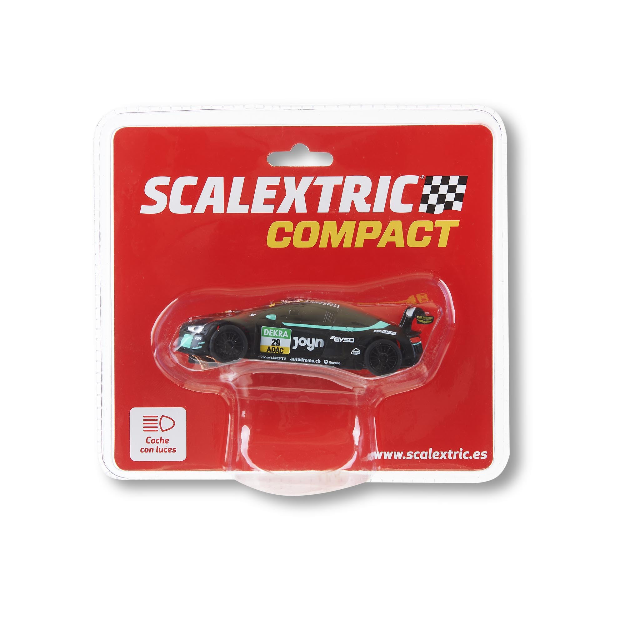 SCALEXTRIC - Vehículo de Carreras Compact - Coche Slot - Escala 1:43 (Audi R8 LMS GT3 - DTM #29)